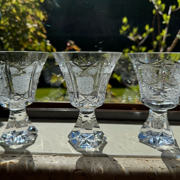 Crystal Glasses goblets - Picture 2 of 3